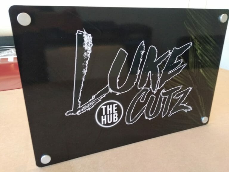 Shop sign production
