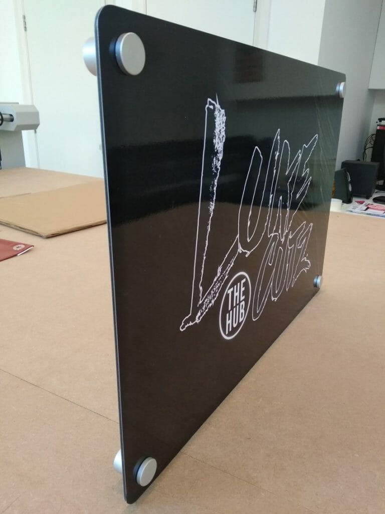 Shop sign production