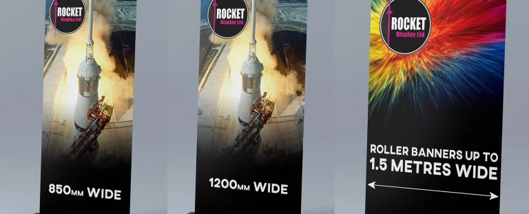 Roller banner sizes